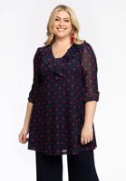 Yoek Tuniek Wide Bottom Dots | Blauw | Maat 54/56