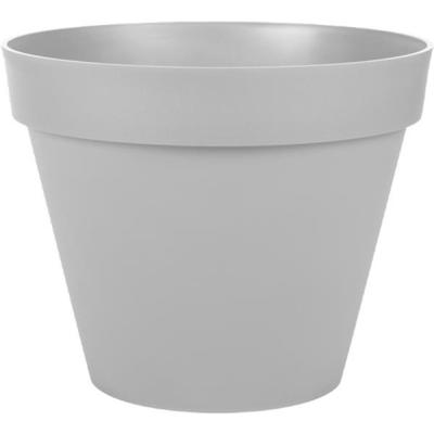 EDA Toscane Bloempot - kunststof - grijs - D30 x H26 cm - binnen- en buitenshuis