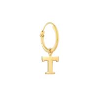 Minimalistische letter oorbel - 14K GOUD - Goud - T