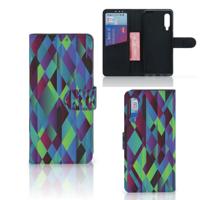 Xiaomi Mi 9 | Book Case | Abstract Green Blue