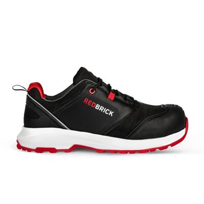 Redbrick werkschoenen - Pulse Overnose - laag - met kruipneus - S3 - zwart / rood - maat 39