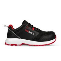 Redbrick werkschoenen - Pulse Overnose - laag - met kruipneus - S3 - zwart / rood - maat 39