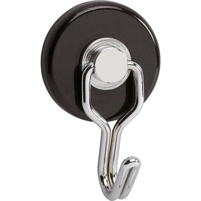 Maul Magneet (Ø x h) 35 mm x 53 mm Rond, Met haak Zwart, Zilver 2 stuk(s) 6155790