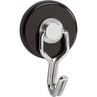 Maul Magneet (Ø x h) 35 mm x 53 mm Rond, Met haak Zwart, Zilver 2 stuk(s) 6155790
