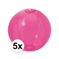 5x Roze strandbal   -