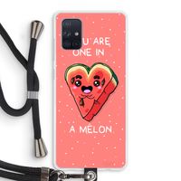 One In A Melon: Samsung Galaxy A71 Transparant Hoesje met koord One In A Melon: Samsung Galaxy A71 Transparant Hoesje met koord