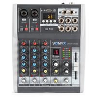 Vonyx VMM-K402 4-kanaals mixer met USB-interface - thumbnail