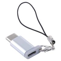 Mini draagbare USB naar type-C & USB-C Converter adapter met OTG (wit)