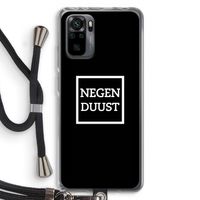 Negenduust black: Xiaomi Redmi Note 10 Pro Transparant Hoesje met koord