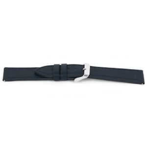 Horlogeband Universeel G622 Leder Blauw 20mm