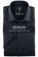 OLYMP Level Five Body Fit Jersey shirt marine, Effen