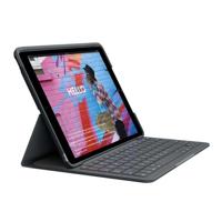 LOGITECH - Bluetooth-toetsenbordhoes voor iPad 10.2 (7e generatie) Slim Folio iPad 10.2 (7e, 8e en 9e generatie) - AZERTY - Grijs