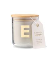 HEMA Kaars in glas Ø8x10cm letter E