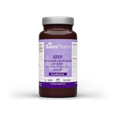 SanoPharm IJzer 10 mg & moly 20 mcg & C 30 mg 60 Tabletten