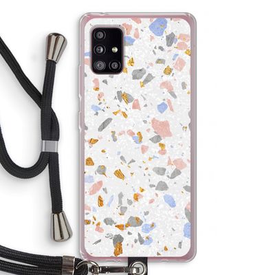 Terrazzo N°8: Samsung Galaxy A51 5G Transparant Hoesje met koord Terrazzo N°8: Samsung Galaxy A51 5G Transparant Hoesje met koord