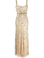 Jenny Packham robe longue Bright Gem à sequins - Or - thumbnail