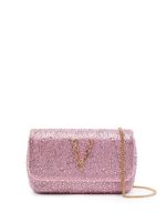 Versace sac porté épaule Virtus à strass - Rose