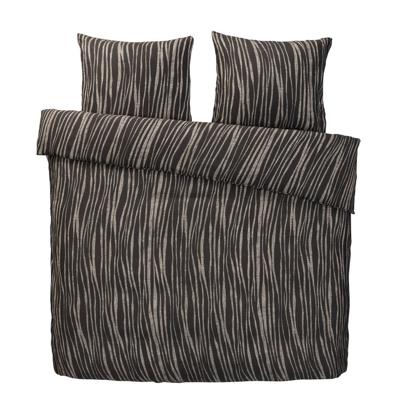 2e Halve Prijs Leen Bakker - Easy Dekbedovertrek Milaan - Antraciet - 240x200 Cm - Polyester/Katoen - Grijs