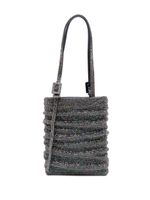 Benedetta Bruzziches sac porté épaule Lollo La Grande à strass - Gris