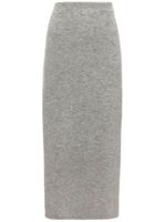 JW Anderson jupe-tube à fente latérale - Gris