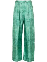 Pierre-Louis Mascia pantalon ample à fleurs - Vert