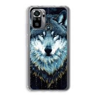 Darkness Wolf: Xiaomi Redmi Note 10S Transparant Hoesje