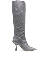 Stuart Weitzman bottes à ornements en cristal - Argent - thumbnail