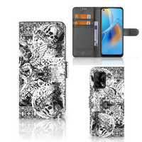 Telefoonhoesje met Naam OPPO A74 4G Skulls Angel