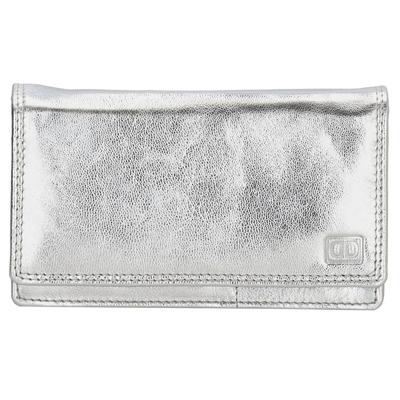 Double-D Overslag Portemonnee L RFID Zilver