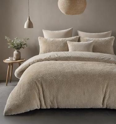 Sleeptime Fur Teddy Taupe 240 x 200/220 cm