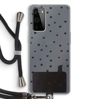 Kleine kattenkopjes: OnePlus 9 Pro Transparant Hoesje met koord