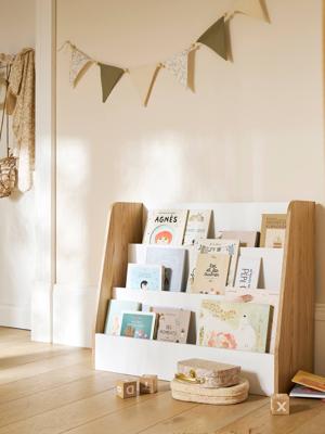Boekenkast 3-etages - LIGNE YEL wit