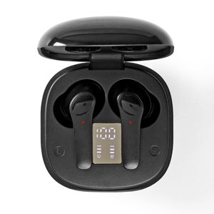 Nedis Volledig Draadloze Oordopjes | Bluetooth | Maximale batterijduur: 5 uur | Aanraakbediening | Charging case | Ruisonderdrukking | Zwart -