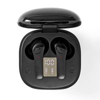 Nedis HPBT5060BK hoofdtelefoon/headset Hoofdtelefoons Draadloos In-ear Muziek/Voor elke dag USB Type-C Bluetooth Zwart - thumbnail