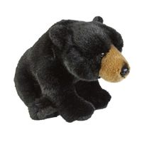 Beren speelgoed artikelen beer knuffelbeest zwart 28 cm - thumbnail