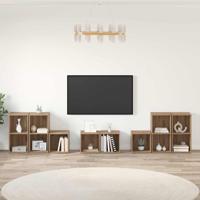 TV-kast set 8 pcs Artisan Eiken 37 x 35 x 72 cm Bewerkt hout