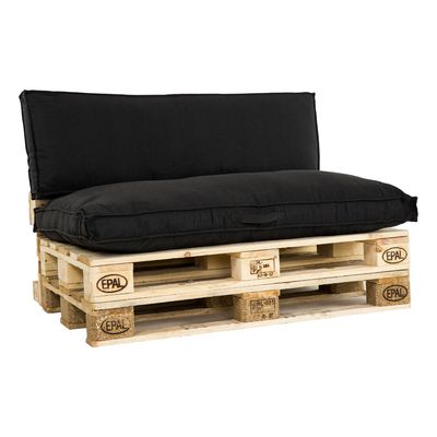 Unique Living Palletkussenset Luana Zwart - 2 delig