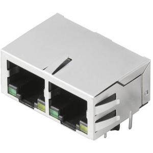 Weidmüller RJ45M T12D 3.3E4G/Y RL 2036460000 Bus, inbouw horizontaal Aantal polen (sensoren) 8 Zilver, Zwart 180 stuk(s)