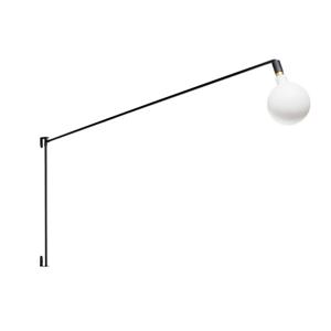 Mike zwart wandlamp 200cm