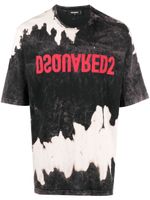 DSQUARED2 t-shirt à motif tie-dye - Noir