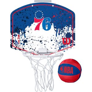 Wilson NBA Team Mini Hoop 76ers - - blauw - maat ONE-SIZE