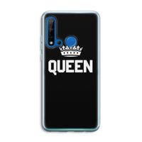 Queen zwart: Huawei P20 Lite (2019) Transparant Hoesje