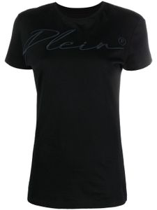 Philipp Plein t-shirt à logo brodé - Noir