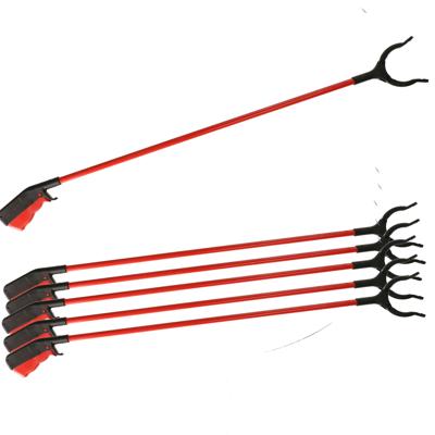 Afvalgrijper/vuilnisgrijper met lange steel - 6x stuks - 83 cm - zonder te bukken - oppaktang