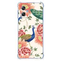 Case Anti-shock voor Motorola Moto G54 Pink Peacock Case Anti-shock voor Motorola Moto G54 Pink Peacock