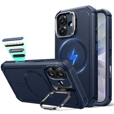 iPhone 17 Cyber Tough Magnetic Case (Camera Control, Stash Stand) - Navy Blue iPhone 17 Cyber Tough Magnetic Case (Camera Control, Stash Stand) - Navy Blue