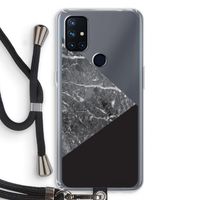 Combinatie marmer: OnePlus Nord N10 5G Transparant Hoesje met koord