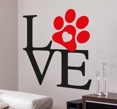 Love Pootje Muursticker