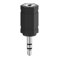 Hama Audioadapter 3,5-mm-jack Stereo - 2,5-mm-jack-kop. Stereo - thumbnail