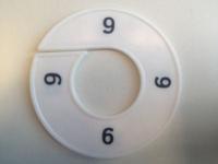 Maatring wit/zwart 9